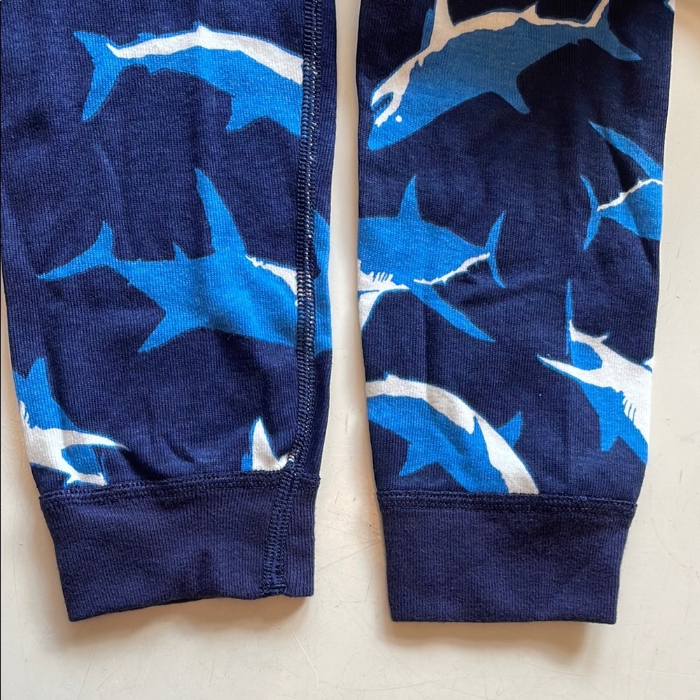 Hanna Andersson Blue Shark Long John Pajama Bottoms - Picture 7 of 9